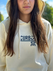 teen girl wearing trendy Curbside hoodie